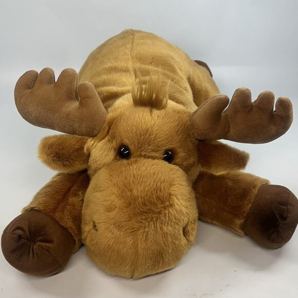 Aurora Plush Moose Realistic Brown 28" Large Stuffed Animal Toy Excellent Cond. - Picture 3 of 12
